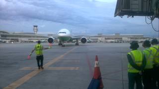 ATS marshaling EVA B777300ER YYZ [upl. by Surat]