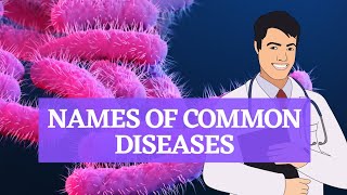 common diseases and sicknesses names  Health Vocabulary  Listen and Repeat [upl. by Dietsche]