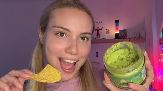 ASMR EATING NACHOS amp SALSA [upl. by Iemaj]