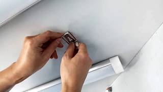 How to install LED batten luminaire linear light to Ceiling for Shop lighting and Garage lighting [upl. by Egwin325]