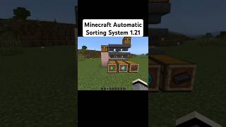 Minecraft automatic sorting system 121 youtube shorts minecraft shortsfeed tutorial [upl. by Combe]