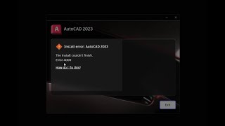 4000 error installation code in AutoCAD 2023 l 100 fixed [upl. by Clywd810]