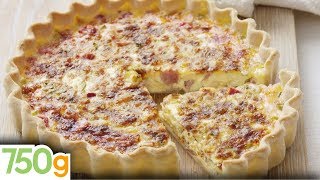 Recette de Quiche lorraine  French Quiche Lorraine  English subtitles  750g [upl. by Claud]