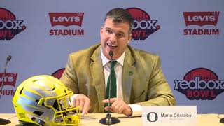 Mario Cristobal previews Redbox Bowl [upl. by Sivram]