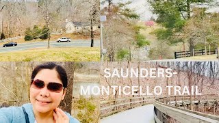 WALKING SAUNDERSMONTICELLO TRAIL CHARLOTTESVILLEVAArlyn Aquino vlog [upl. by Margot]