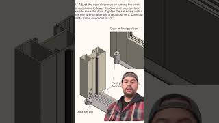 How do I adjust the pivot hinge on a commercial door shorts commercialdoor doorhinge [upl. by Remoh]