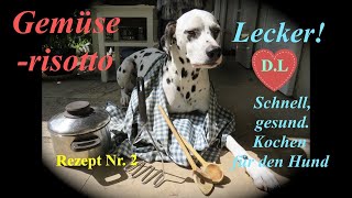 Kochen für den HundHundefutter selber machenGemüserisottoRezept Nr2 [upl. by Hazmah]