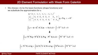 Finite Element Method Lecture 18B  2D Plane Strain and Plane Stress Element Formulations [upl. by Buell]