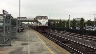 Amtrak Cascades F59PHI 465 amp 468 Everett 29092016 [upl. by Yahsat]