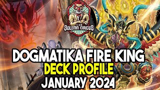 YuGiOh Budget Dogmatika Fire King Deck Profile January 2024 [upl. by Eloci540]