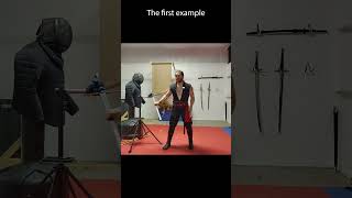 Sword 101 Sword Moves First Common Mistakes HEMA shorts [upl. by Kinata473]