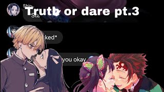 Truth or dare pt3 The date Demon slayer text [upl. by Laekim]