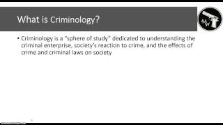 Crime amp Criminology [upl. by Neda]