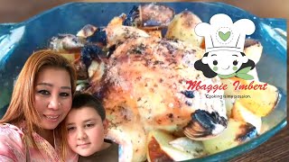 Chicken Red Wine Vinegar and Potatoes  MAGGIE IMBERT [upl. by Aihsenek761]