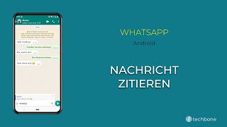 Nachricht zitieren  WhatsApp Android [upl. by Binette]