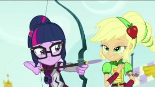 Applejack helps Twilight in archery  Friendship Games [upl. by Nesilla78]