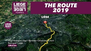 The Route  Le Parcours  WomenFemmes  LiègeBastogneLiège 2019 [upl. by Ecirtahs]