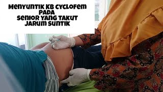 The patient is afraid of needles and syringes one day  cyclofem kb injection [upl. by Koziara]