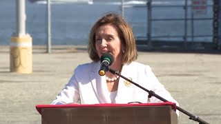 Raw Rep Nancy Pelosi speaks at San Francisco Fleet Week press conference [upl. by Okimik]