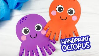 Handprint Octopus Craft For Kids [upl. by Atterys]