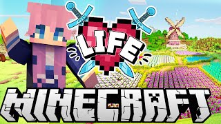 Flower Fields  Ep 4  Minecraft X Life SMP [upl. by Hannaoj]