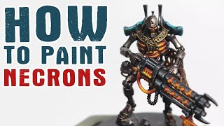 How to Paint Evil NECRONS  Warhammer 40k [upl. by Halona432]