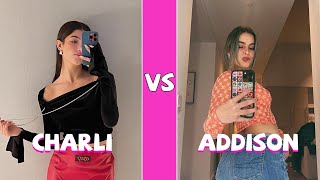 Charli Damelio Vs Addison Rae TikTok Dance Battle 2021 2022 [upl. by Ayadahs]