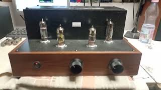 Home made 2X4 Watt tube amplifier testing [upl. by Lewiss]