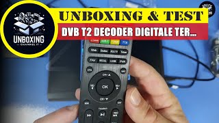 DVB T2 Decoder Digitale Terrestre 2024 no Wifi  SHUNWEIQTEK Invisibile [upl. by Ynaffat]