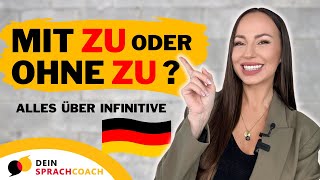 📚Lerne das wichtigste über INFINITIVE in 10 Minuten Grammatik  Satzbau  Deutsch lernen  A2 B1 [upl. by Marybeth]