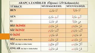 ARAPÇA ZAMİRLER [upl. by Dody]