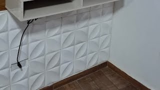 COMO INSTALAR PLACA DE GESSO 3D [upl. by Aiveneg326]