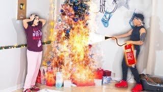 quotOUR TREE IS ON FIREquot PRANK ON BOYFRIEND GONE WRONG [upl. by Janessa695]