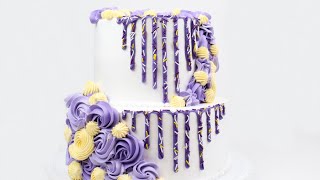 Whipped cream rosette cake  Newest cake trend [upl. by Schulman]