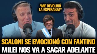 SCALONI SE EMOCIONÓ CON FANTINO POR EL GOBIERNO DE MILEI [upl. by Anaele]