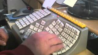 Maltron Single Handed Keyboard  Used properly [upl. by Hendon]