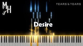 Years amp Years – Desire Gryffin Remix  Piano Cover  Sheets  MIDI  Magic Hands [upl. by Mathe]