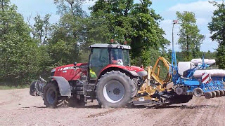 â­•ï¸ Massey Ferguson 7626  Alpego DG 450  Monosem 6 rangs [upl. by Eiddam]