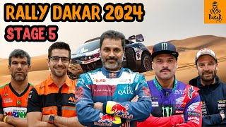 Stage 5 Dakar Rally 2024  Results of all Сlassifications [upl. by Ennayehc]