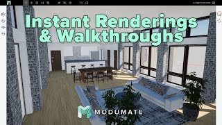 Modumate  Tutorial 3A Instant Renderings and Walkthroughs [upl. by Ominorej]