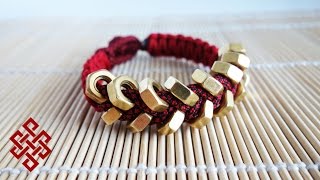 How to Make a Hex Nut Paracord Bracelet Tutorial WOE [upl. by Ydde]