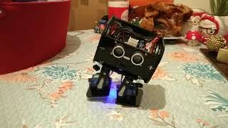 Bipedal Arduino robot walking and dancing elegoo penguinbot [upl. by Atwahs]