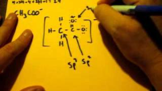 Lewis Dot Structure of CH3COO acetate ion [upl. by Asena]