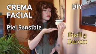 Tutorial CREMA FACIAL PIEL SENSIBLE🌱 DIY Cosmética Casera Natural [upl. by Opal392]