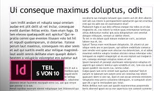 InDesign CC Basic Tutorial Über Texte und das importieren von Text  Adobe DE [upl. by Leafar]