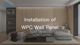 How to Install WPC Wall Panels  WPC Wall Panels Installation  Intco Decor [upl. by Arehsat]