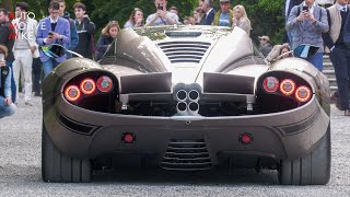 1 of 5 75 Million Pagani Huayra CODALUNGA at Villa dEste 2023 [upl. by Jovitta]