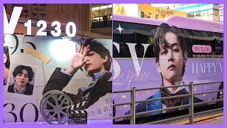 Happy BTS V Birthday in Seoul 2022  Taehyung  Everything You Want To See  4K HDR [upl. by Readus278]