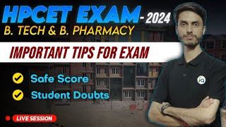 HPCET Exam Important tips and Strategy  Safe Score for B Tech amp B pharmacy  Inspiring Agricon [upl. by Loren551]