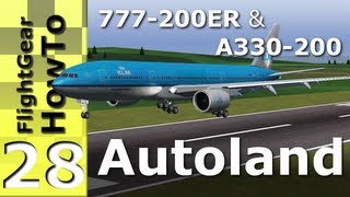 Automatic Landings  FlightGear HowTo 28 [upl. by Retswerb]